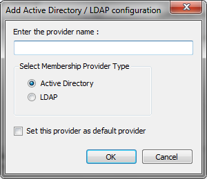 Config Editor - Add Active Directory Configuration