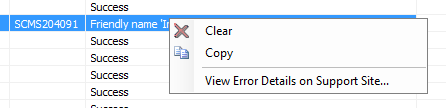 Config Editor - View Error Details