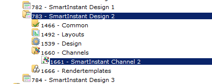 SmartInstant channel-design relation