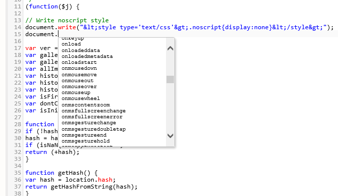 Code Mirror Javascript example